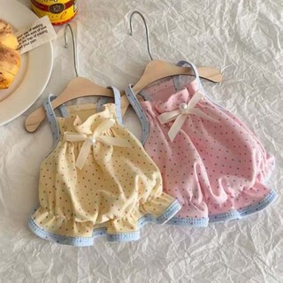 [Hàng cho thú cưng dễ thương] Quần áo mèo chấm bi Quần áo thú cưng mỏng mùa hè 0,5-10kg