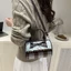 Canvas Plaid Pattern Sweet Girly Bow Shoulder Handbag Women's New Fashion Sweet And Cool Shoppin