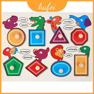 Khối xếp hình bằng gỗ cho trẻ mới biết đi có số và hình chữ cái chơi để phát triển