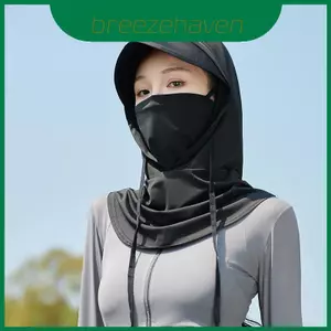 Mặt nạ chống nắng nhẹ có nắp cổ chống gió và chất liệu thoáng khí để sử dụng ngoài trời mùa hè