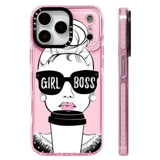 Ốp Sạc Từ Tính Không Dây Tương Thích Cho IPhone 17 Pro Max Cover Girl Lip Print Coffee 17 Pro Silicone Mềm Trong Suốt Cản 17 Vỏ Chống Sốc Không Khí