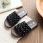 cô gái chấm bi dép hở mũi thông thường mùa hè mới đa năng đế mềm mặc ngoài trời giày đi biển tro