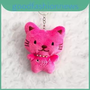 Móc khóa mèo sang trọng với trang phục lấp lánh cho trẻ em và thanh thiếu niên