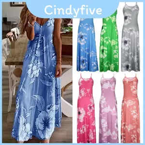 Váy Maxi vải Polyester thoáng khí để mặc hàng ngày