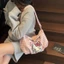 Japanese Cartoon Plaid Canvas Bag For Women Summer Large-capacity Dumpling Bag Versatile Student