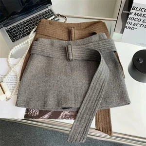 Váy cổ điển Mỹ cao cấp dành cho nữ eo cao khí chất gợi cảm Váy ngắn ôm hông chữ A