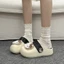 Cartoon Cute Hello Kitty Baotou Half Slippers Women's Outerwear Spring New Thick-soled Seaside B