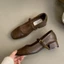 New Year French Style Shoes For Work And Commuting, Retro One-strap Mary Jane Shoes, High Heels,