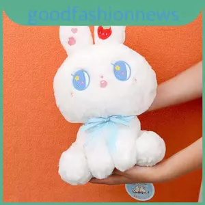 Búp bê sang trọng mềm mại Cucu Bunny màu trắng với bông Pp để làm quà tặng cho trẻ em