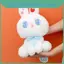 Búp bê sang trọng mềm mại Cucu Bunny màu trắng với bông Pp để làm quà tặng cho trẻ em