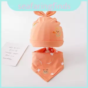 Mũ beanie mềm thêu thỏ Cotton nguyên chất Mũ trẻ mới biết đi Mũ trẻ sơ sinh