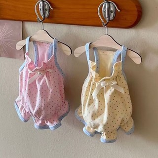 [Hàng cho thú cưng dễ thương] Quần áo mèo chấm bi Quần áo thú cưng mỏng mùa hè 0,5-10kg