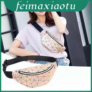 Túi đeo thắt lưng ba chiều hình học thời trang Gói Fanny thông thường có sức hấp dẫn cổ điển