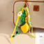 Pu Lemon Chất Liệu Trái Cây Mặt Dây Chuyền Móc Khóa Với Túi Dệt Đính Hạt Thời Trang Cho