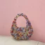 Exquisite, Compact, Light Luxury, Handmade Textured Beaded Mini Tote Bag, Sparkling Coin Lipstic