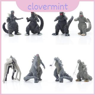 Bộ sưu tập nhân vật hành động bằng nhựa Pvc tám mảnh đa năng có nhân vật Godzilla và khủng long cho trẻ em