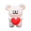 Gối sang trọng Puppy Line Heartoutline có vải mềm để chơi và khu vực đi ngủ