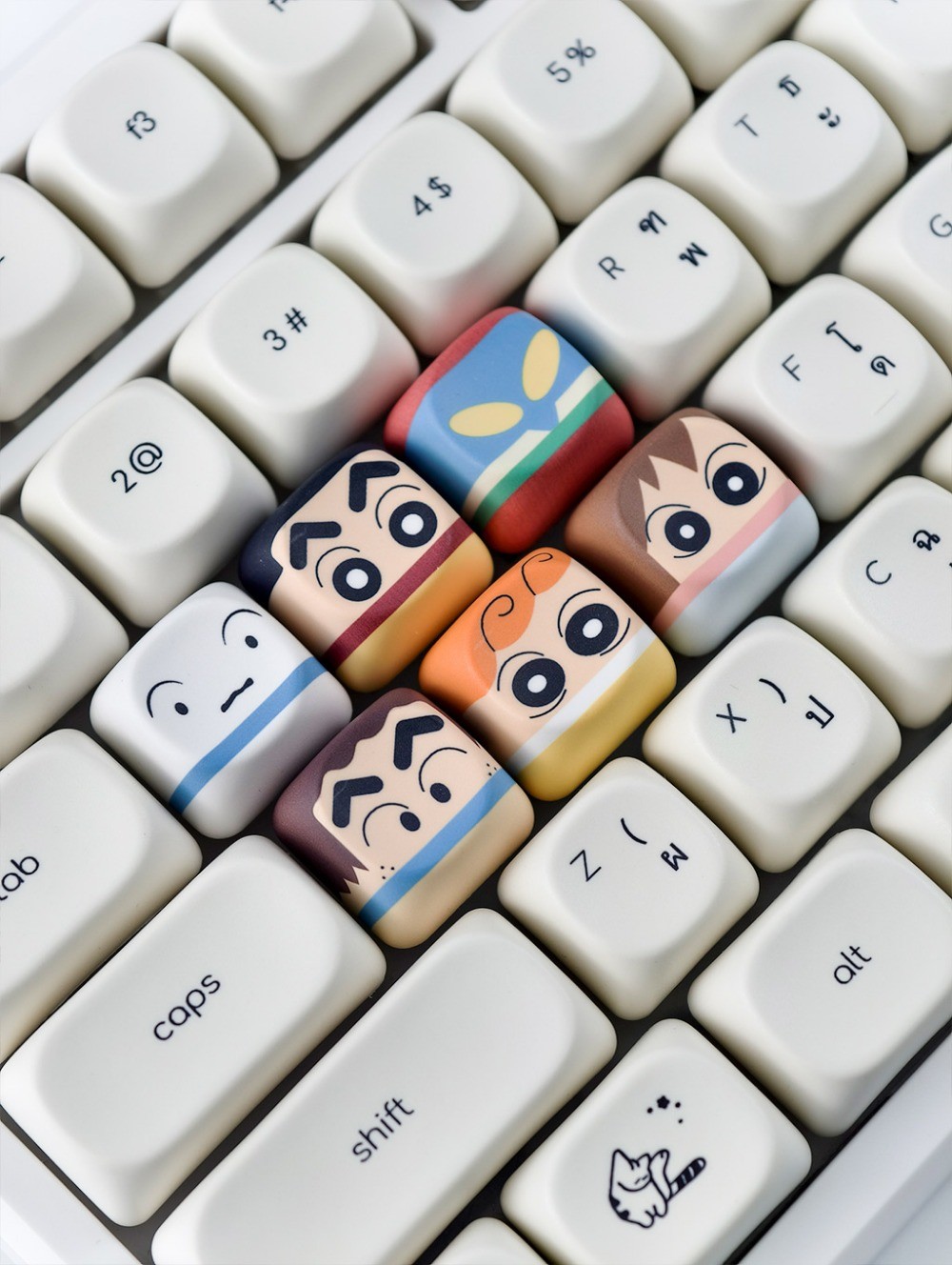 Crayon Shin-Chan Keycaps 6 chiếc PBT MOA Profile Hoạt hình dễ thương ...