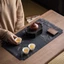 Phong Cách Khô Bàn Trà Thảm Dày Trà Coaster Bàn Trà Khô Trà Lễ Phụ Kiện Bàn Thảm Phong Cách Cổ