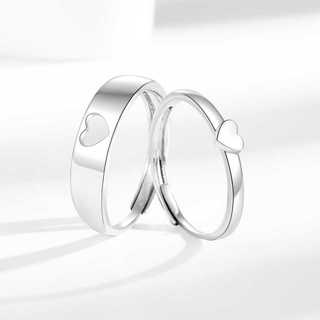 Phiên Bản Hàn Quốc Đơn Giản Trái Tim Tình Yêu Nhẫn Rỗng Nữ Nhỏ Tươi Hình Trái Tim Cặp Đôi Nhẫn Nam Nữ Cầu Hôn Nhẫn Đính Hôn Quà Tặng
