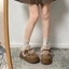 Giant Good-looking Snow Boots Thick Soles Heightening Winter Cute Bow Slip-on Woolen Cotton S