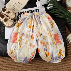 quần chống muỗi, quần rai mới mùa hè, đồ bố mẹ và con cái, rộng rãi, phong cách nước ngoài, quần