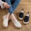 Xuân Hè Mới Giày Ngư Dân Nữ Đế Bằng Thoáng Khí Thời Trang Nhỏ Thơm Phong Cách Giày Đơn Đế Dày