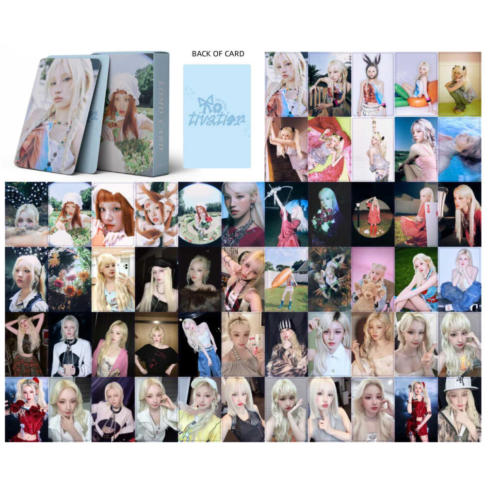 LINXX 55 CÁI GIDLE Yuqi Động lực Lomo Cards K-Pop Girl Group Fan Collection Thẻ ba chiều Hàng hóa Quà tặng cho người hâm mộ