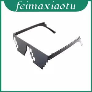 Kính mắt khảm Pixel cổ điển với thiết kế kẻ sọc độc đáo cho phong cách Unisex