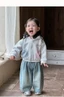 Nữ Dễ Thương Áo Thu Đông Phong Cách Mới Trẻ Em Phong Cách Hàn Quốc Cổ Tim Bé Gái Xuân Thu Rời Áo