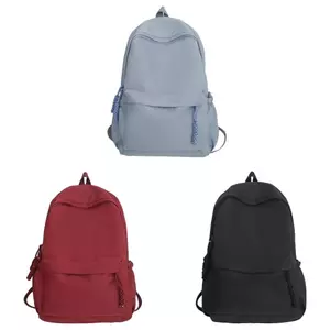 Ba lô học sinh Nylon hiện đại với khâu gia cố và cấu trúc mềm mại cho du lịch đi học và đi học