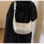 Cotton Satchel Thường Ngày Với Nước Phồng Hình Jiaozi Và Dây Đeo Đơn Cho Phong Cách Nữ Hàng Ngày