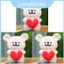 Gối sang trọng Puppy Line Heartoutline có vải mềm để chơi và khu vực đi ngủ