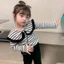 Áo Len Bé Gái Phong Cách Xuân Thu Mới Thời Trang Bé Gái Áo Dài Tay Trẻ Em Quần Áo Thu Đông Trẻ E