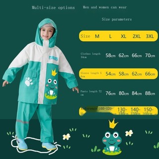 Áo mưa và bộ quần áo chống thấm nước dành cho học sinh tiểu học và mẫu giáo, phù hợp cả bé trai lẫn bé gái