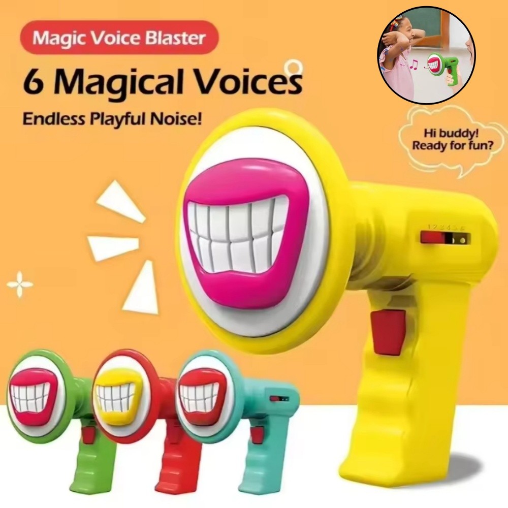 2 Chiếc Mới Sáng Tạo Mini Đổi Giọng Nói Đồ Chơi Với 6 Âm Thanh Cầm Tay Thay Đổi Giọng Nói Megaphone Đồ Chơi Ngộ nghĩnh Trẻ Em Đồ Chơi Ngày Lễ Quà Tặng