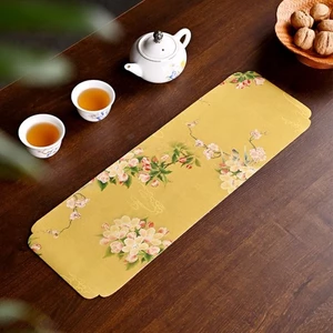 Thảm Trà Bong Bóng Khô, Thảm Trải Bàn Trà Dài Phong Cách Cao Cấp, Thảm Trà Cách Nhiệt, Thảm Trà Chống Thấm Nước