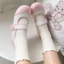 Màu Hồng Siêu Dễ Thương Chữ Velcro Giày Vải Nữ Trắng Giày Nữ Nhẹ Nhàng Và Giày Đa Năng