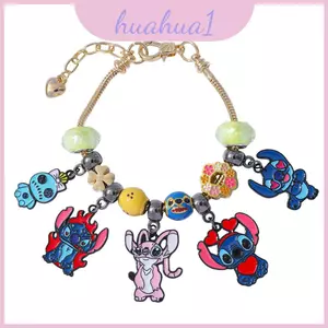 Bộ sưu tập trang sức tay Stitch có lớp hoàn thiện mạ điện cho quà tặng lưu niệm du lịch