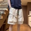 Quần Short Màu Đen Cho Nam Nữ Mùa Hè Hợp Thời Trang Đường Phố Cao Cấp Túi Lớn Thể Thao Mỹ Quần Â