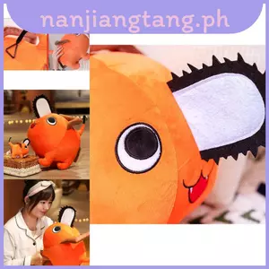 Đáng Yêu Cưa Xích Pochita Chó Demon Sang Trọng Đồ Chơi Ấm Áp Móc Khóa Gối Cosplay