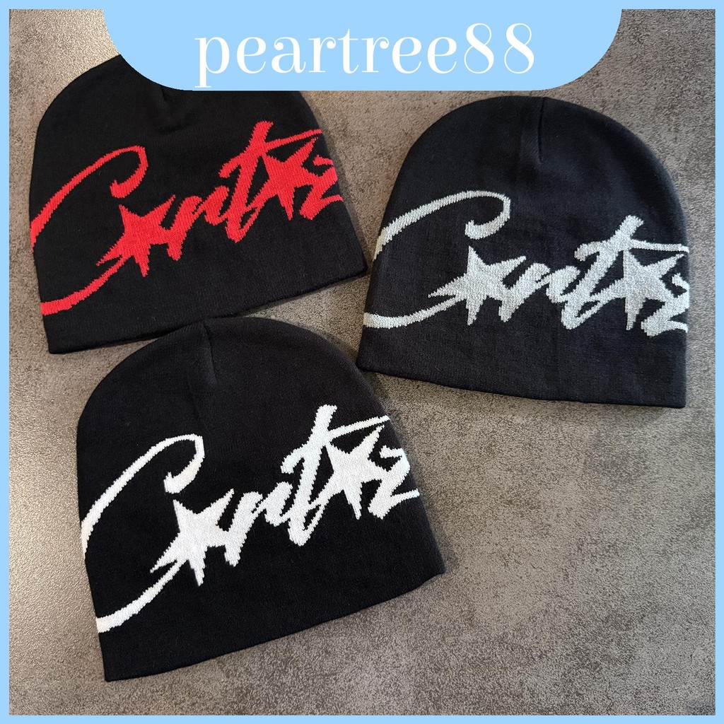 Mũ Beanie họa tiết ngôi sao làm từ vải acrylic, phù hợp cho mùa thu và mùa đông