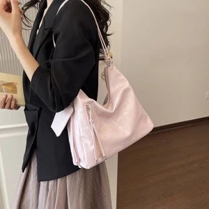 Japanese Style Lazy Style Large-capacity Shoulder Bag New Year Popular Gentle Pink Crossbody Bag