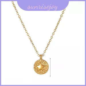 Vòng cổ ngôi sao thời trang và trái tim dành cho nữ với mạ vàng 18k và chiều dài có thể điều chỉnh