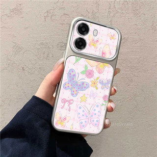 Ốp Lưng Cho OPPO A6T 4G A6T 5G A6T Pro 4G A6C 4G Cửa Sổ Lớn Matte Cao Cấp Điện Thoại Thẩm Mỹ Bướm Nhiều Màu Sắc Và Mèo Dễ Thương Họa Tiết Thiết Kế Mới
‌
