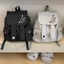 Plaid Cute Backpack, Cute Embroidered Korean Student Daily Versatile School Bag Backpack