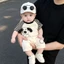 Áo liền quần mỏng mùa hè cho bé, Áo liền quần ngắn tay hình chú chó con dễ thương, Bộ áo liền