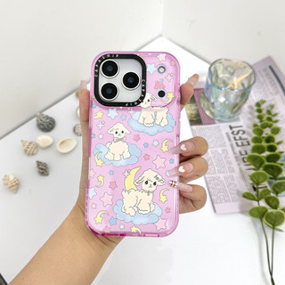 Ốp Lưng Nhãn Dán Ngôi Sao Màu Con Cừu Nhỏ Dễ Thương Tương Thích Cho IPhone 11 12 13 14 15 16 17 Pro Max 12Mini Cover X XR XSMax Silicone Mềm Trong Suốt Cản SE 2022 6 7 8Plus Vỏ Chống Sốc