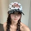 Polka Dot Contrasting Color Hollow Three-dimensional Embroidery Baseball Cap Summer Sun Visor Ve