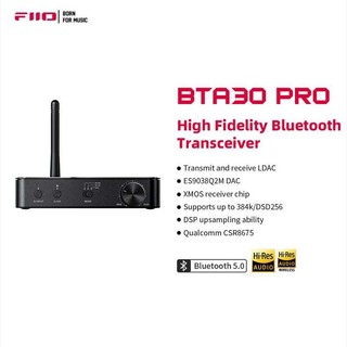 Bộ thu Bluetooth không dây FiiO BTA30 Pro USB Type C DAC Bộ giải mã LDAC tầm xa 30M
